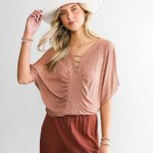 NWT Strappy Ribbed Top by Daytrip